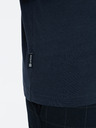 Ombre Clothing Tmavě modré pánské tričko s knoflíky Ombre Clothing HENLEY