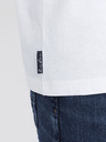 Ombre Clothing Bílo-červené pánské tričko Ombre Clothing