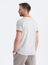 Ombre Clothing Šedo-bílé pánské tričko Ombre Clothing Reglan
