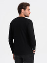 Ombre Clothing Černé pánské basic tričko s kapsičkou Ombre Clothing