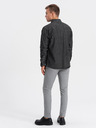 Ombre Clothing Černá pánská džínová košile Ombre Clothing