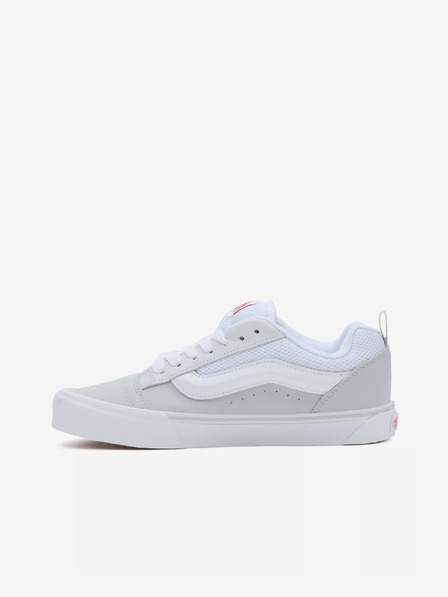 Vans Světle šedé tenisky s koženými detaily VANS Knu Skool