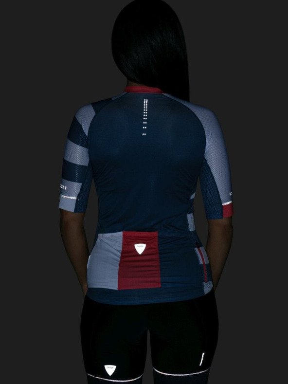 Kilpi Bílo-modrý dámský cyklistický dres Kilpi Wild