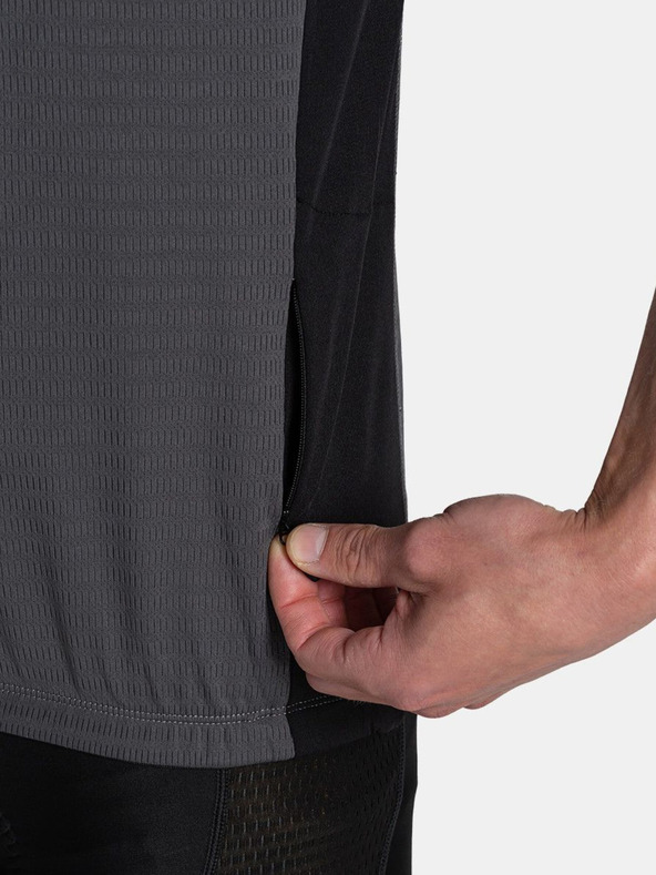 Kilpi Tmavě šedé pánské cyklistické tričko Kilpi Meledo