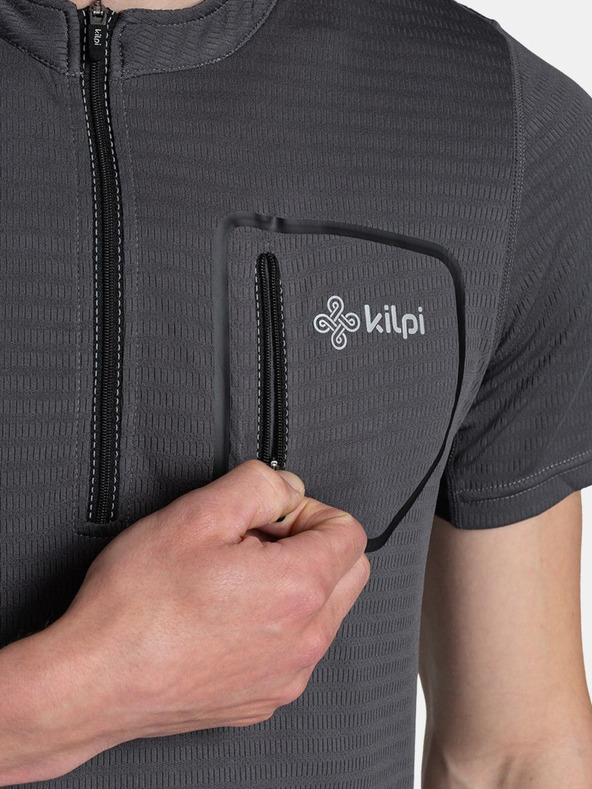 Kilpi Tmavě šedé pánské cyklistické tričko Kilpi Meledo