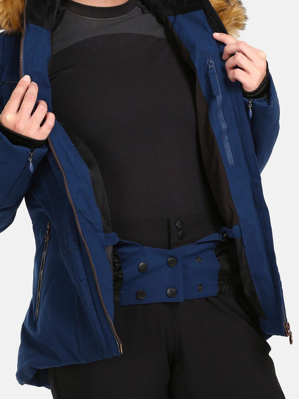 Kilpi Tmavě modrá dámská lyžařská vyhřívaná bunda Kilpi Emilin-W