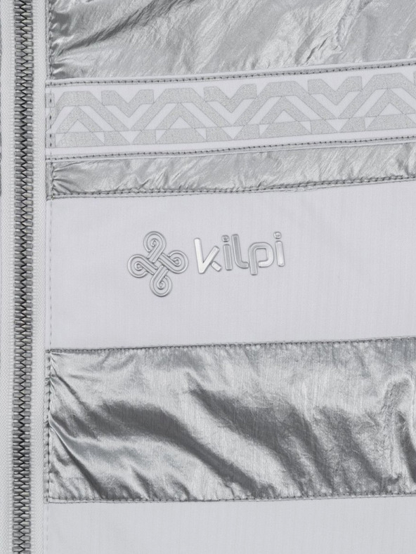Kilpi Dámská lyžařská bunda v bílé, šedé a stříbrné barvě Kilpi Dalila