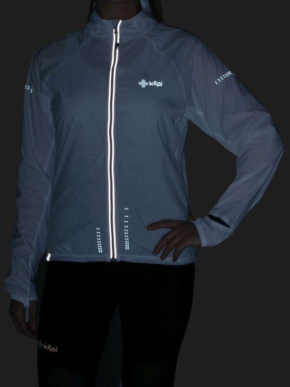 Kilpi Bílá dámská běžecká bunda Kilpi TIRANO-W