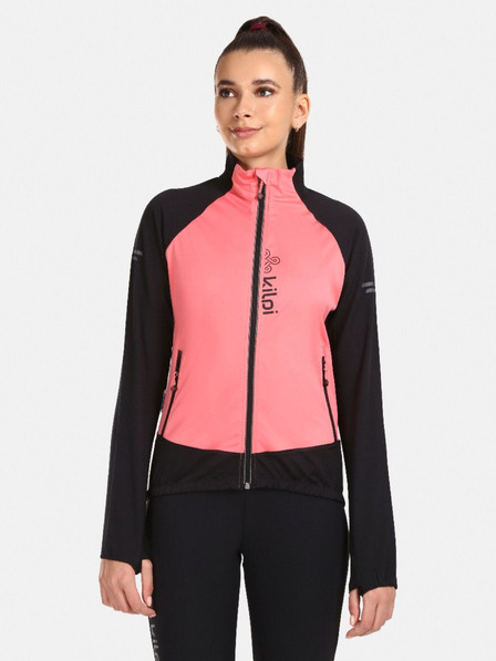 Kilpi Černo-růžová dámská sportovní bunda Kilpi Nordim