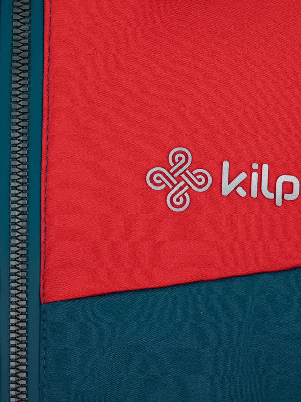 Kilpi Červeno-petrolejová klučičí zimní bunda Kilpi Teddy
