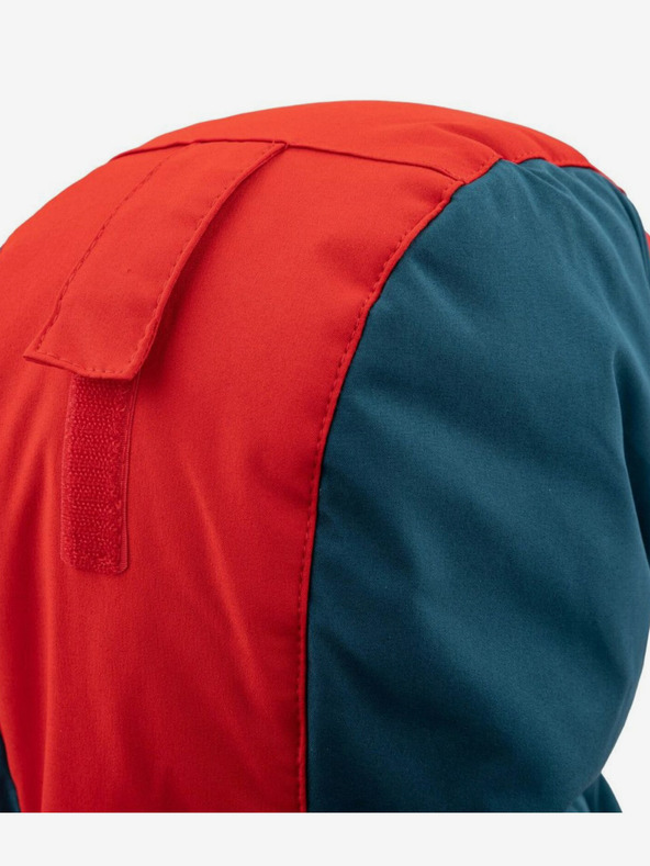 Kilpi Červeno-petrolejová klučičí zimní bunda Kilpi Teddy