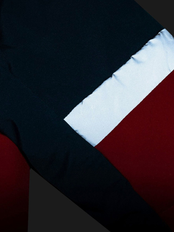 Kilpi Červeno-petrolejová klučičí zimní bunda Kilpi Teddy