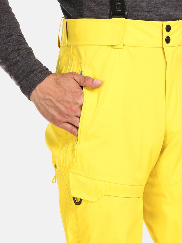 Kilpi Žluté pánské zimní sportovní kalhoty Kilpi Lazzaro