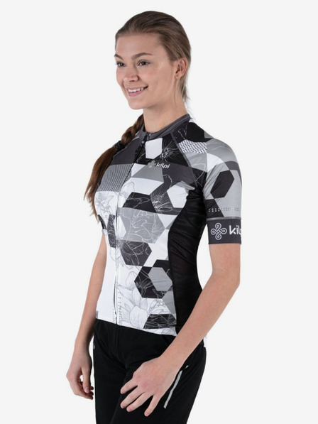 Kilpi Černo-bílý dámský cyklistický dres Kilpi Adamello-W