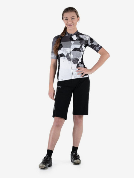 Kilpi Černo-bílý dámský cyklistický dres Kilpi Adamello-W