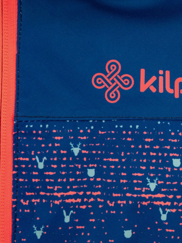 Kilpi Tmavě modrá holčičí vzorovaná lyžařská bunda Kilpi Jenova