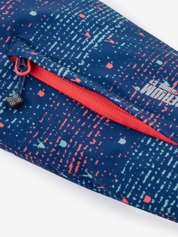 Kilpi Tmavě modrá holčičí vzorovaná lyžařská bunda Kilpi Jenova