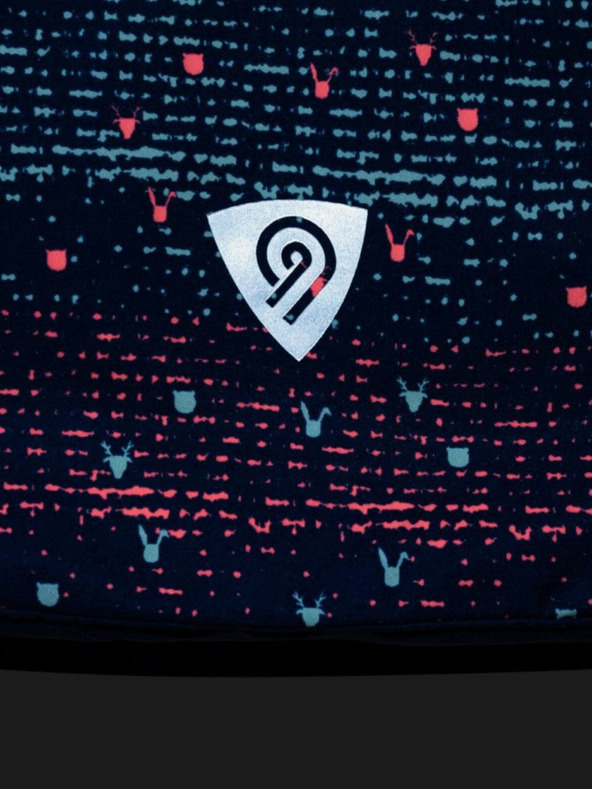 Kilpi Tmavě modrá holčičí vzorovaná lyžařská bunda Kilpi Jenova