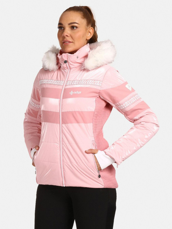 Kilpi Světle růžová dámská lyžařská bunda Kilpi Dalila