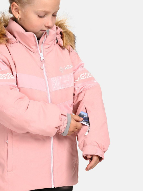 Kilpi Světle růžová holčičí lyžařská bunda Kilpi Dalila