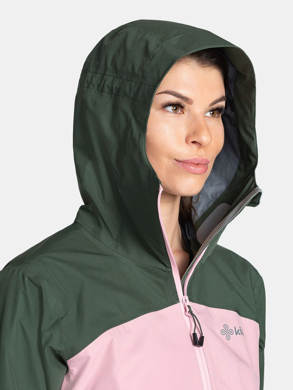 Kilpi Zeleno-růžová dámská nepromokavá bunda Kilpi Mamba