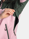 Kilpi Zeleno-růžová dámská nepromokavá bunda Kilpi Mamba