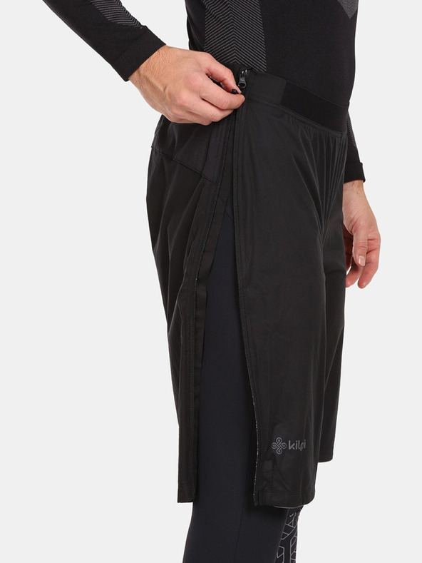Kilpi Černé pánské softshellové kraťasy Kilpi Aldine