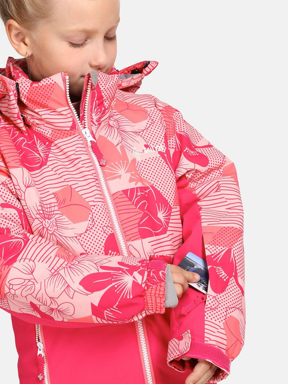 Kilpi Tmavě růžová holčičí lyžařská bunda Kilpi Samara-JG