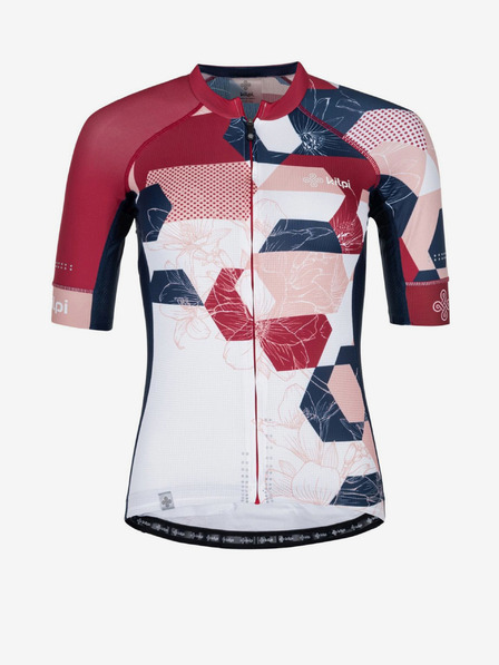 Kilpi Vínovo-bílý dámský cyklistický dres Kilpi Adamello-W