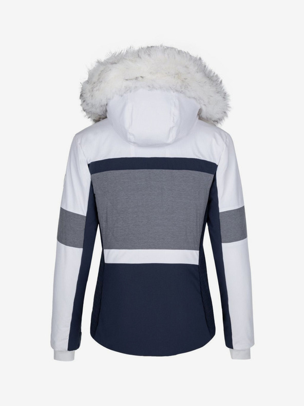Kilpi Bílo-tmavě modrá dámská lyžařská zimní bunda Kilpi Alsa-W