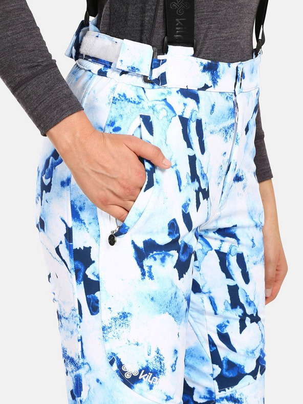 Kilpi Modro-bílé dámské softshellové lyžařské kalhoty Kilpi TORIEN-W