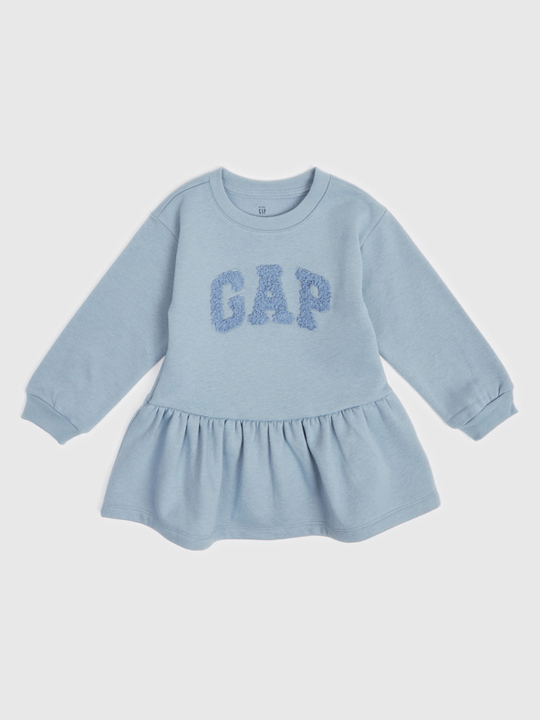 GAP Baby mikinové šaty s logem GAP