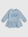 GAP Baby mikinové šaty s logem GAP