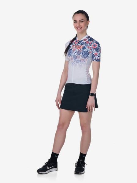 Kilpi Modro-bílý dámský květovaný cyklistický dres Kilpi ORETI