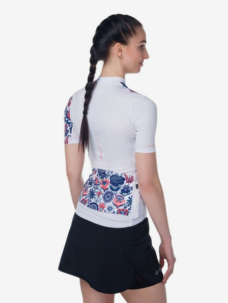 Kilpi Modro-bílý dámský květovaný cyklistický dres Kilpi ORETI