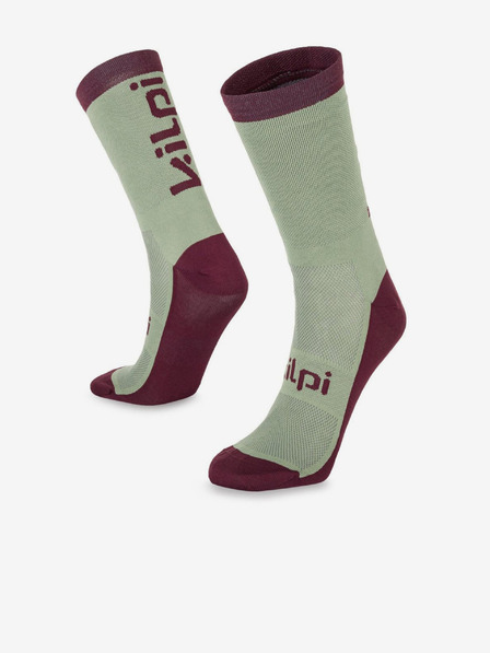 Kilpi Vínovo-zelené unisex sportovní ponožky Kilpi Boreny