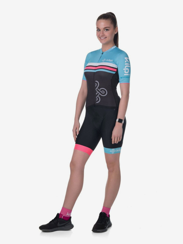 Kilpi Tyrkysovo-černé dámské cyklistické kraťasy Kilpi MURIA
