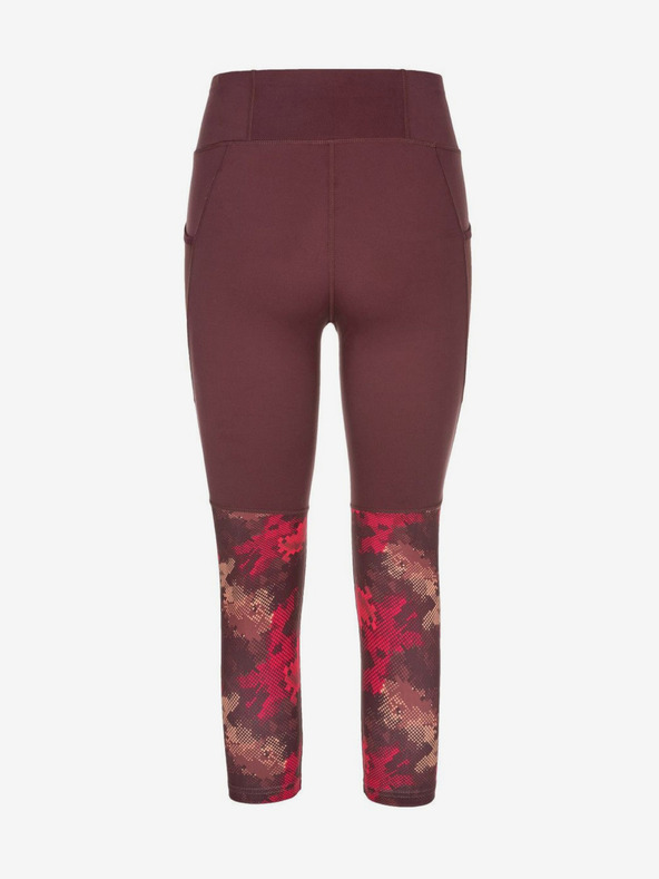 Kilpi Vínové dámské tříčtvrteční sportovní legíny Kilpi Solas