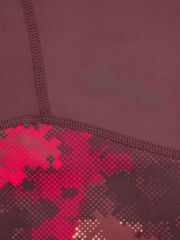 Kilpi Vínové dámské tříčtvrteční sportovní legíny Kilpi Solas