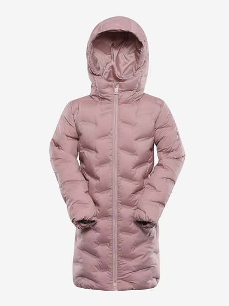 ALPINE PRO Růžový holčičí Hi-Therm kabát s impregnací Alpine Pro Awedo