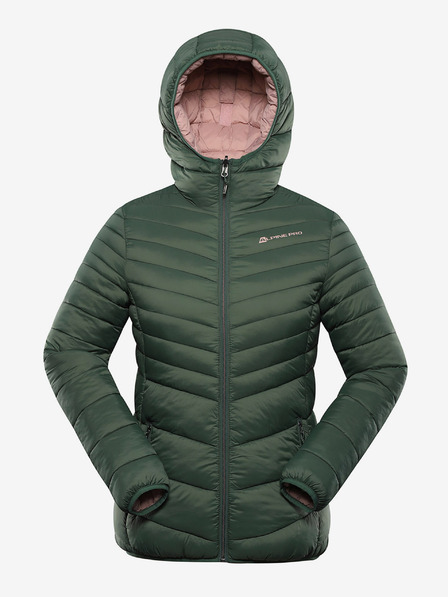 ALPINE PRO Zelená dámská oboustranná bunda Hi-Therm Alpine Pro Eroma