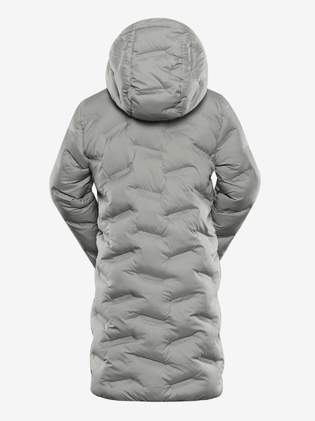 ALPINE PRO Šedý holčičí Hi-Therm kabát s impregnací Alpine Pro Awedo