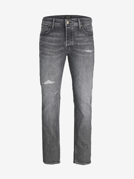 Jack & Jones Šedé pánské straight fit džíny Jack & Jones Mike