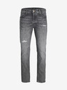 Jack & Jones Šedé pánské straight fit džíny Jack & Jones Mike