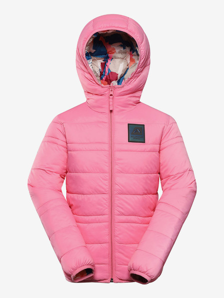 ALPINE PRO Dětská oboustranná bunda hi-therm ALPINE PRO DOUWO růžová