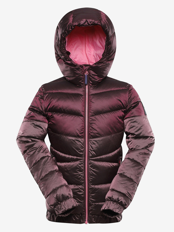 ALPINE PRO Dětská hi-therm bunda s impregnací ALPINE PRO GROLLO růžová