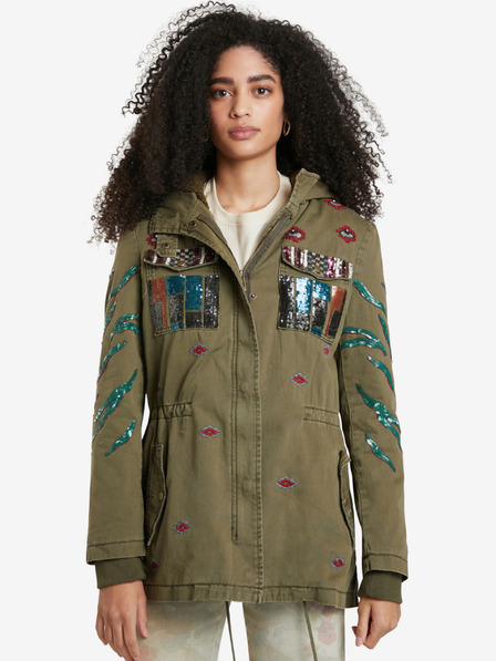 Desigual Khaki dámská lehká bunda Desigual Flix