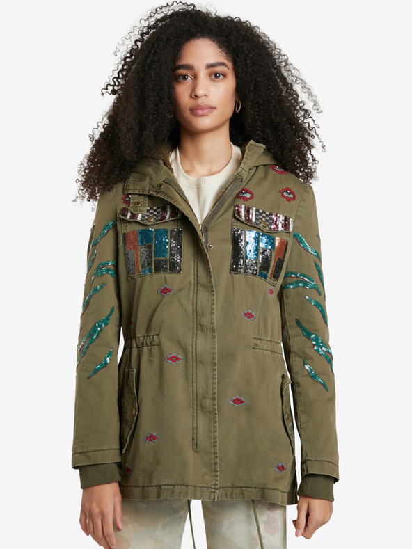 Desigual Khaki dámská lehká bunda Desigual Flix