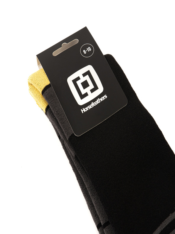 Horsefeathers Snowboardové ponožky Shaun - black velikost 11 - 13 HORSEFEATHERS