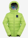 ALPINE PRO Dětská oboustranná bunda hi-therm ALPINE PRO DOUWO zelená